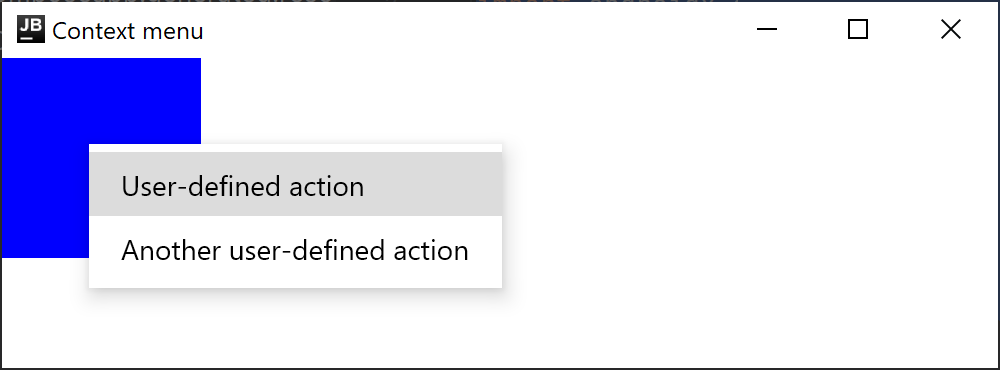 上下文菜单：ContextMenuArea