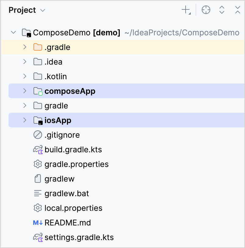 Compose Multiplatform project structure
