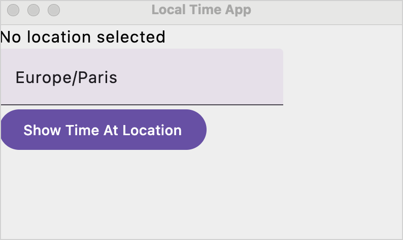 User input in the Compose Multiplatform app on desktop