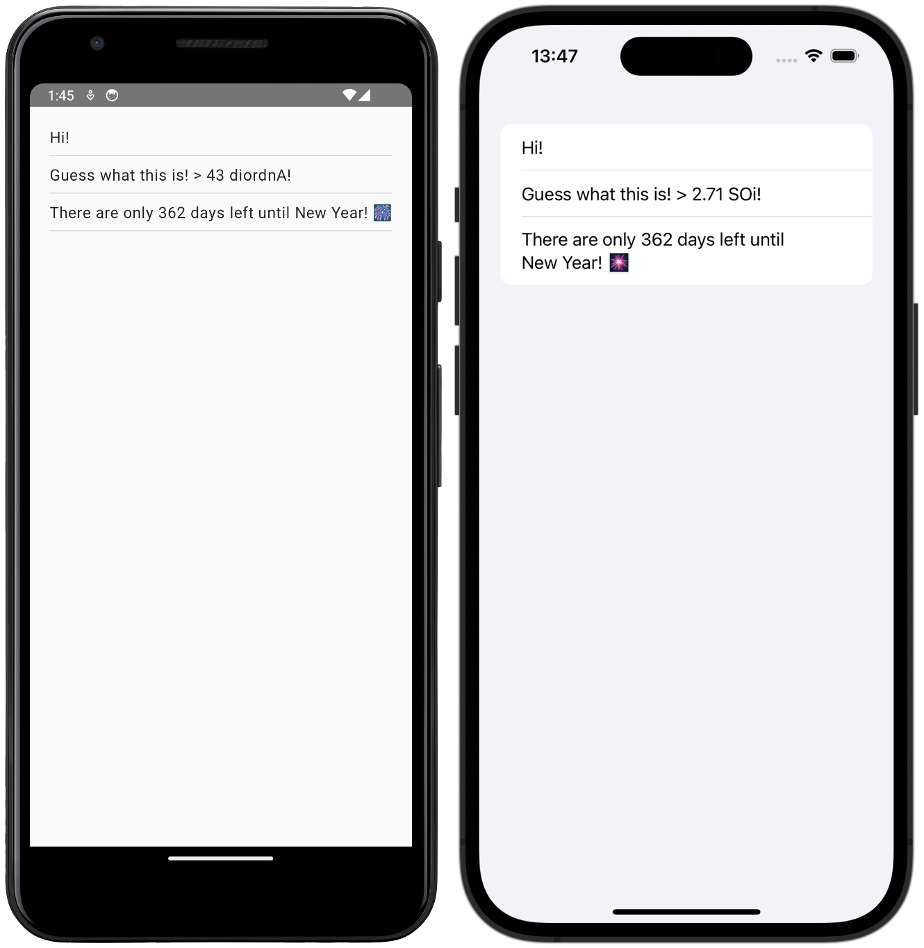 Updated mobile multiplatform app with external dependencies
