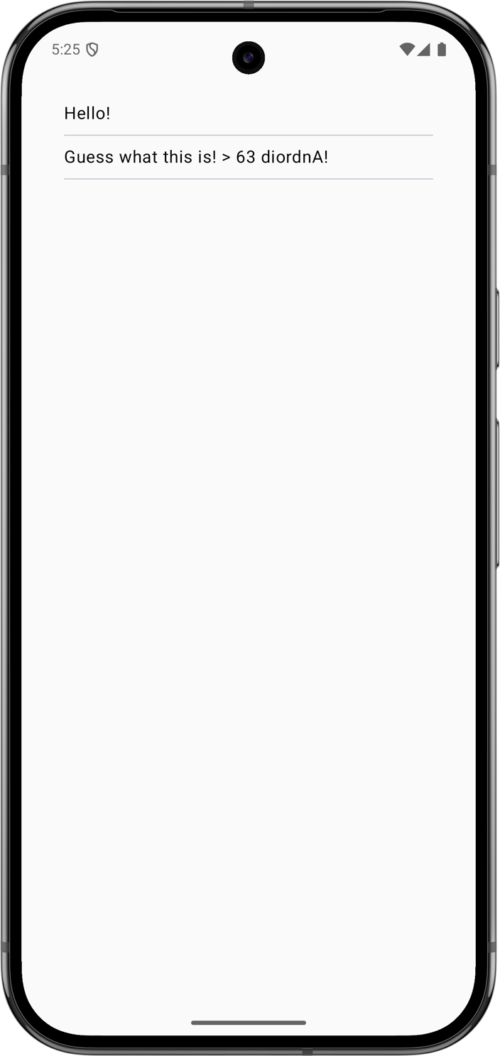 Updated UI of Android multiplatform app