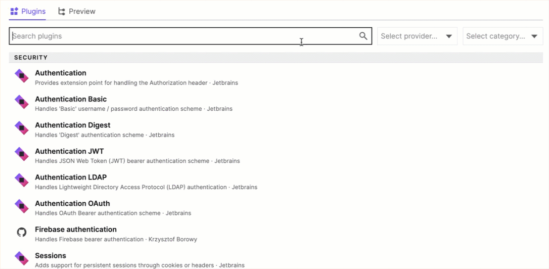 在 Ktor Project Generator 中添加插件