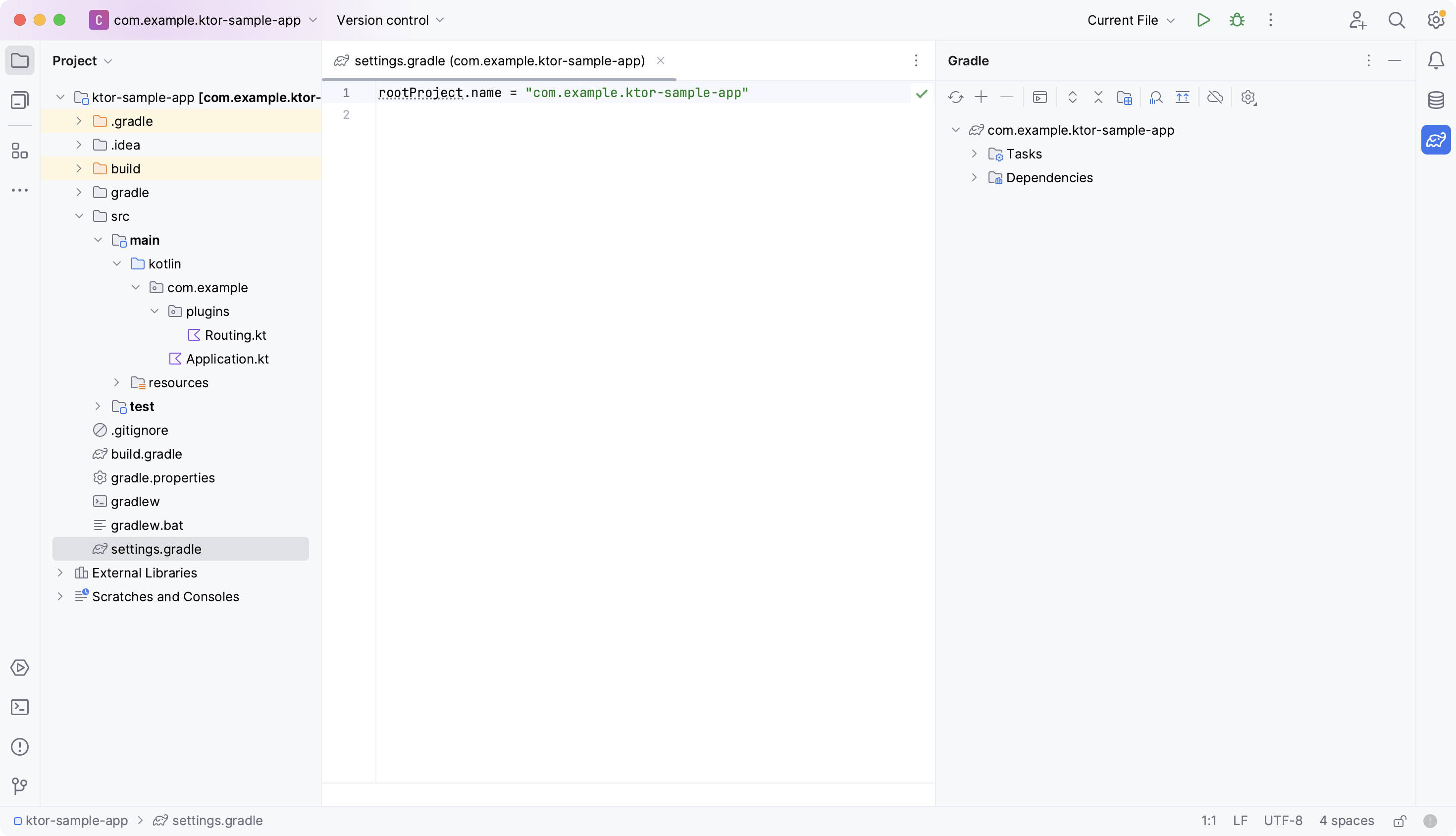 IntelliJ IDEA 中的 Gradle 选项卡