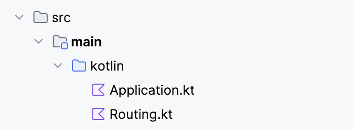 Ktor 项目 src 文件夹结构