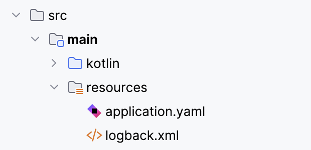Ktor 项目 resources 文件夹结构